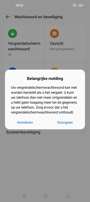 Selecteer Doorgaan