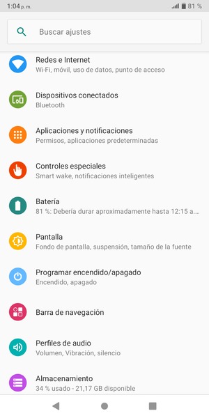 Seleccione Redes e Internet
