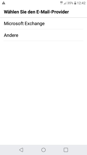 Wählen Sie Andere