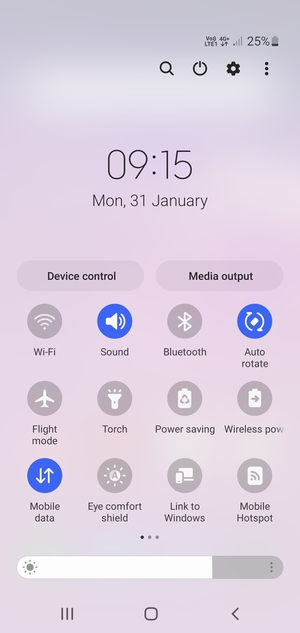 Select the Menu button