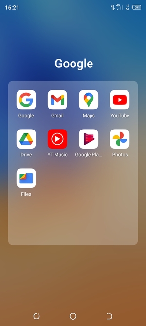 Sélectionnez Gmail