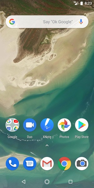 Swipe up