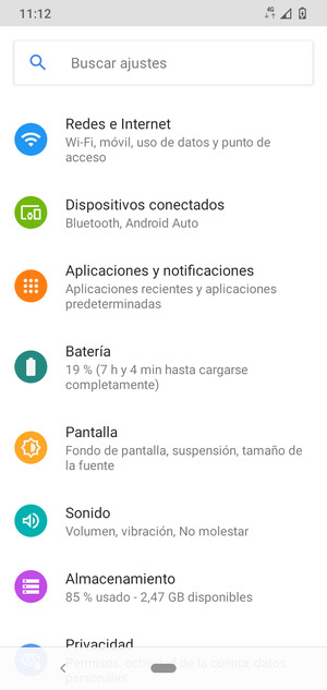 Seleccione Redes e Internet