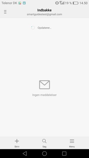 Din Gmail/Hotmail er klar til brug