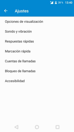 Seleccione Cuentas de llamadas