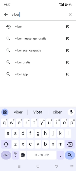 Inserisci il nome dell'app e seleziona Ricerca
