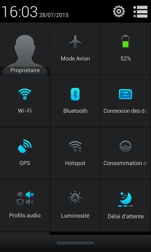 Désactiver Bluetooth et GPS