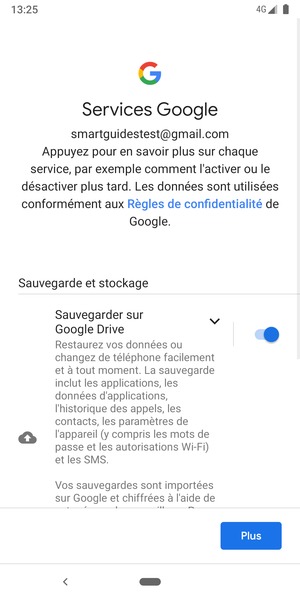 Sélectionnez Plus