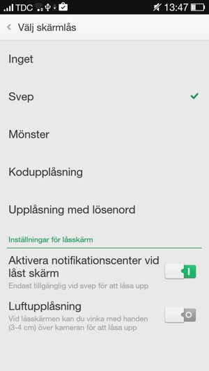 Välj Mönster