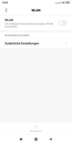 Schalten Sie WLAN ein
