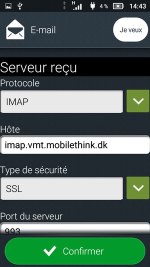 Sélectionnez Protocole
