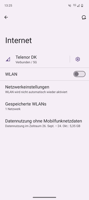 Schalten Sie WLAN ein