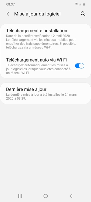 Sélectionnez Téléchargement et installation