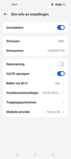 Selecteer Toegangspuntnamen