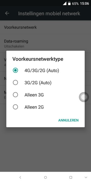 Selecteer uw voorkeursoptie