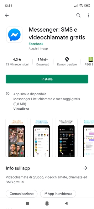 Seleziona Installa