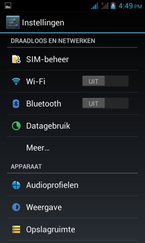 Selecteer Wi-Fi
