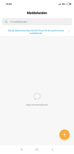 Tryck på och håll inne Meny-knappen