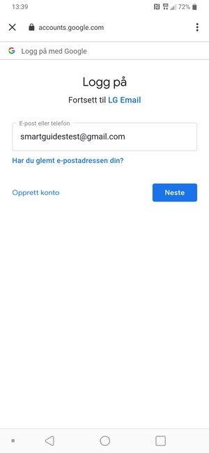 Velg Neste