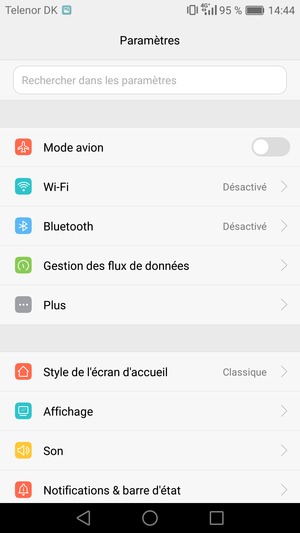 Sélectionnez Plus