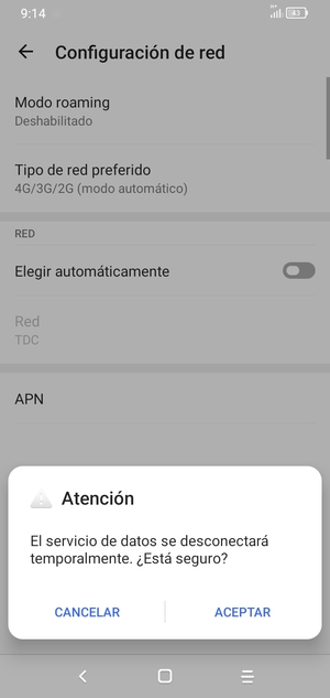 Seleccione ACEPTAR