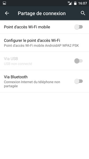 Sélectionnez Configurer le point d'accès Wi-Fi
