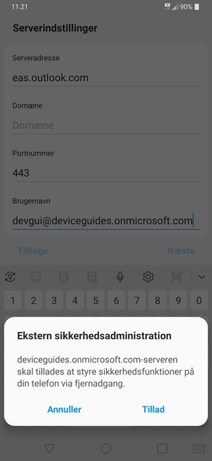 Vælg Tillad
