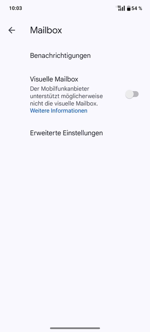 Wählen Sie Erweiterte Einstellungen