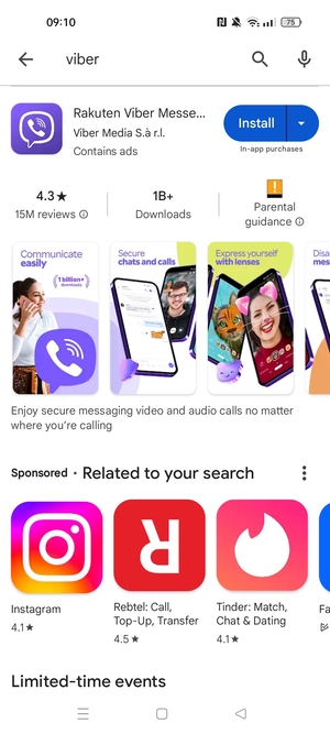 Select the app