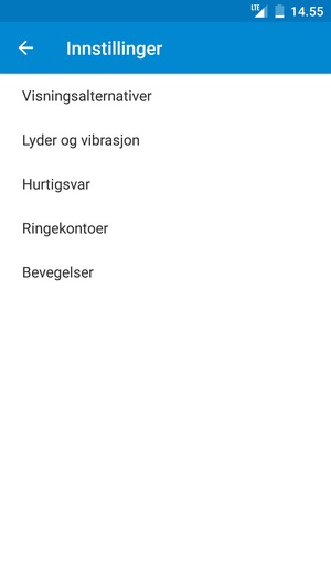 Hvis du ser dette skjermbildet, velg Ringekontoer