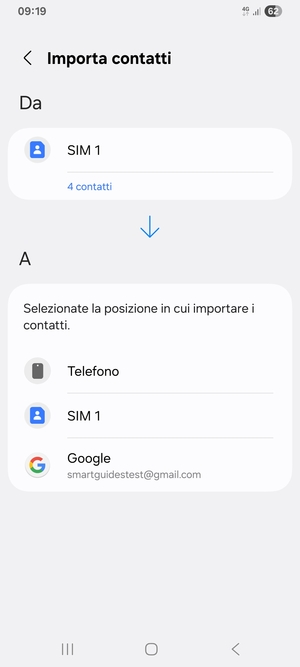 Seleziona Google