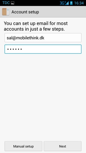 Enter your E-mail address and Password. Select Next