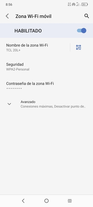 El teléfono ha sido configurado para su uso como módem