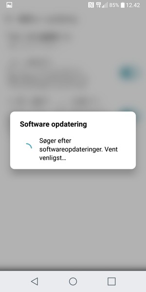 Afvent at søgningen er afsluttet