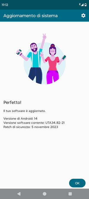 Se il tuo telefono è aggiornato, seleziona OK