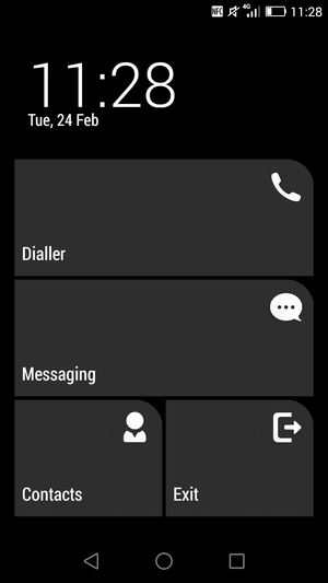 To turn off Ultra power saving  mode, select Exit
