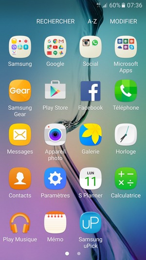Sélectionnez Samsung