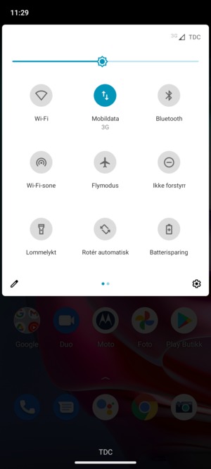 Velg Batterisparing