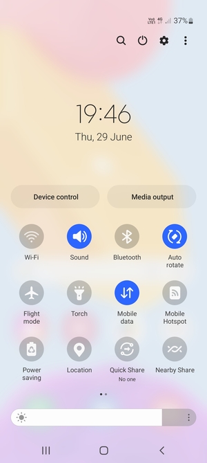 Select the Menu button