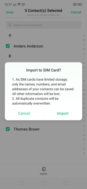 Select Import