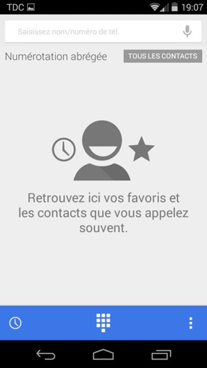 Sélectionnez le bouton du Menu