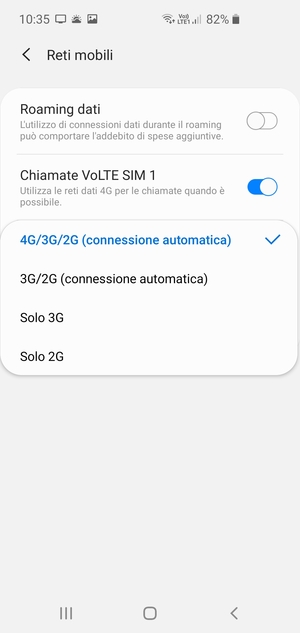 Seleziona la tua opzione preferita