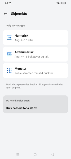 Velg Mønster