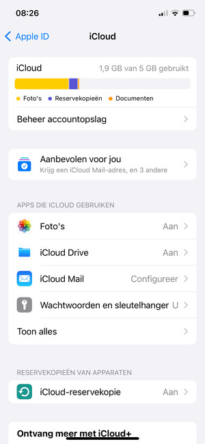 Selecteer Toon alles