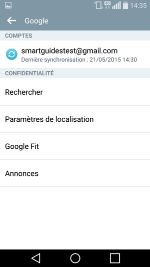 Sélectionnez votre compte