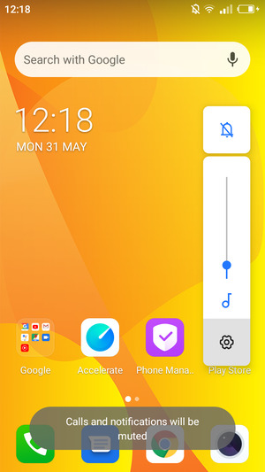 Select Mute to change to sound mode again