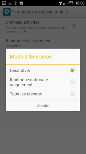 Sélectionnez votre option préférée