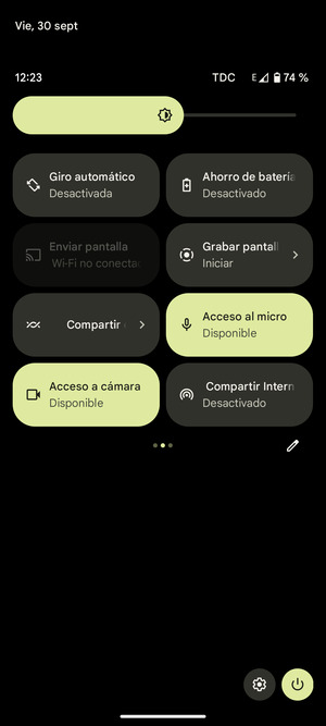 Seleccione Ahorro de batería