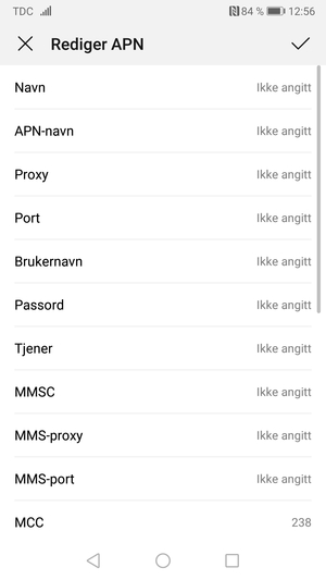 Skriv inn internett-informasjon