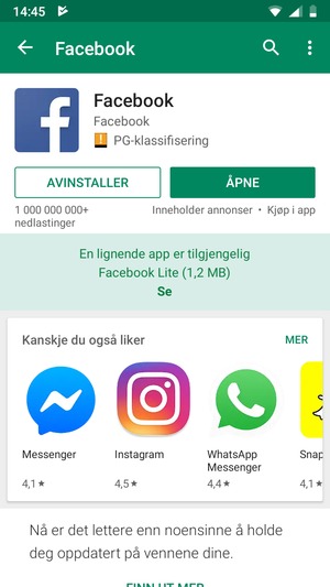 Velg ÅPNE